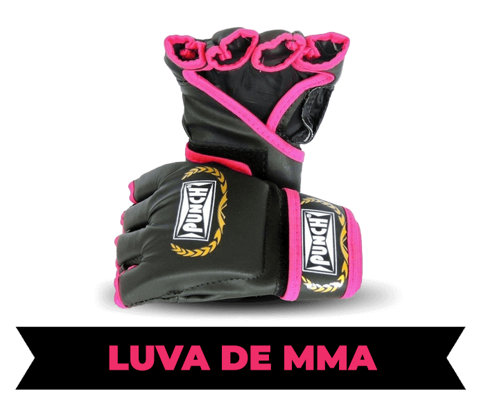 Luva de MMA Rosa